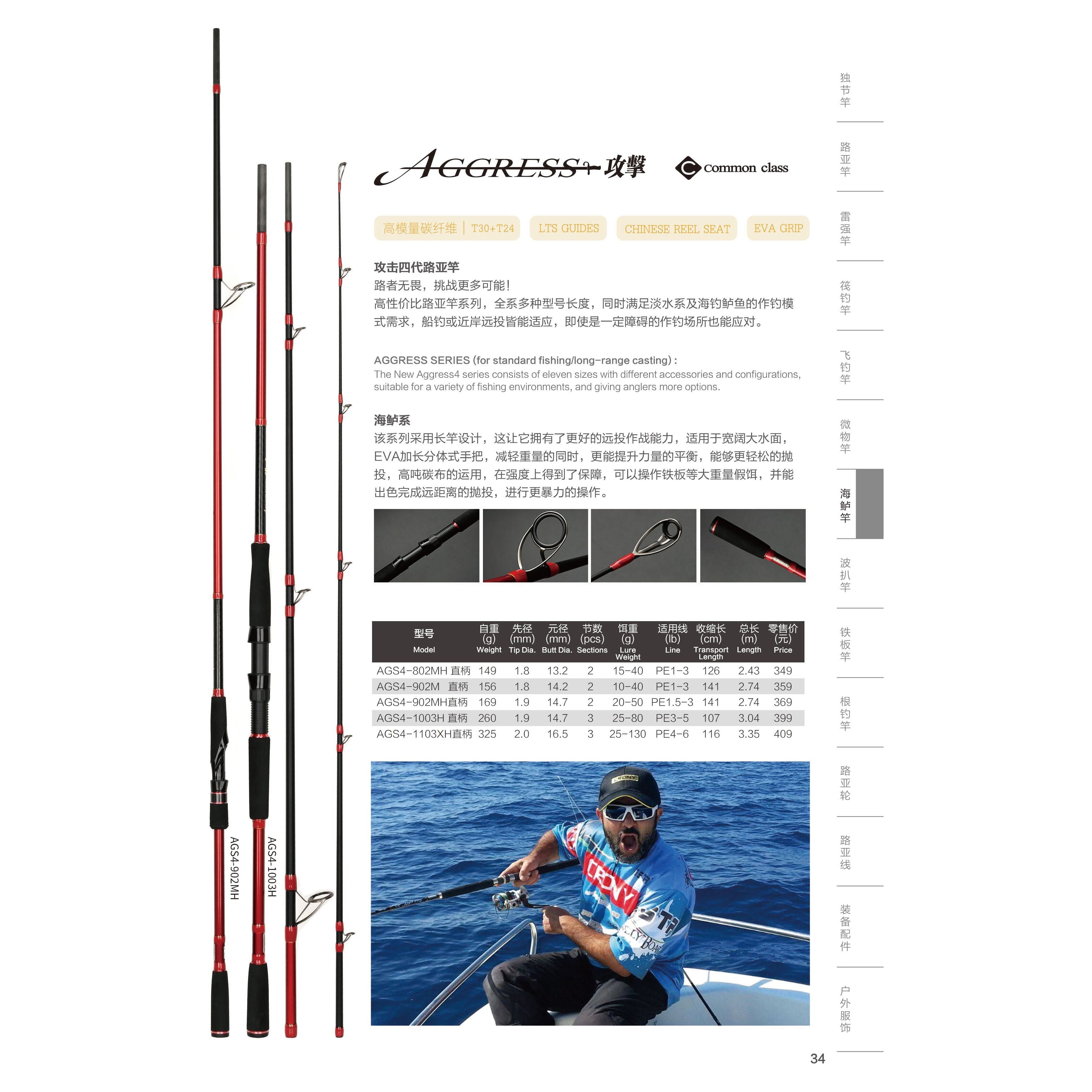 Fishing rod Crony's New  Aggress IV beach series 3 Pce 11ft