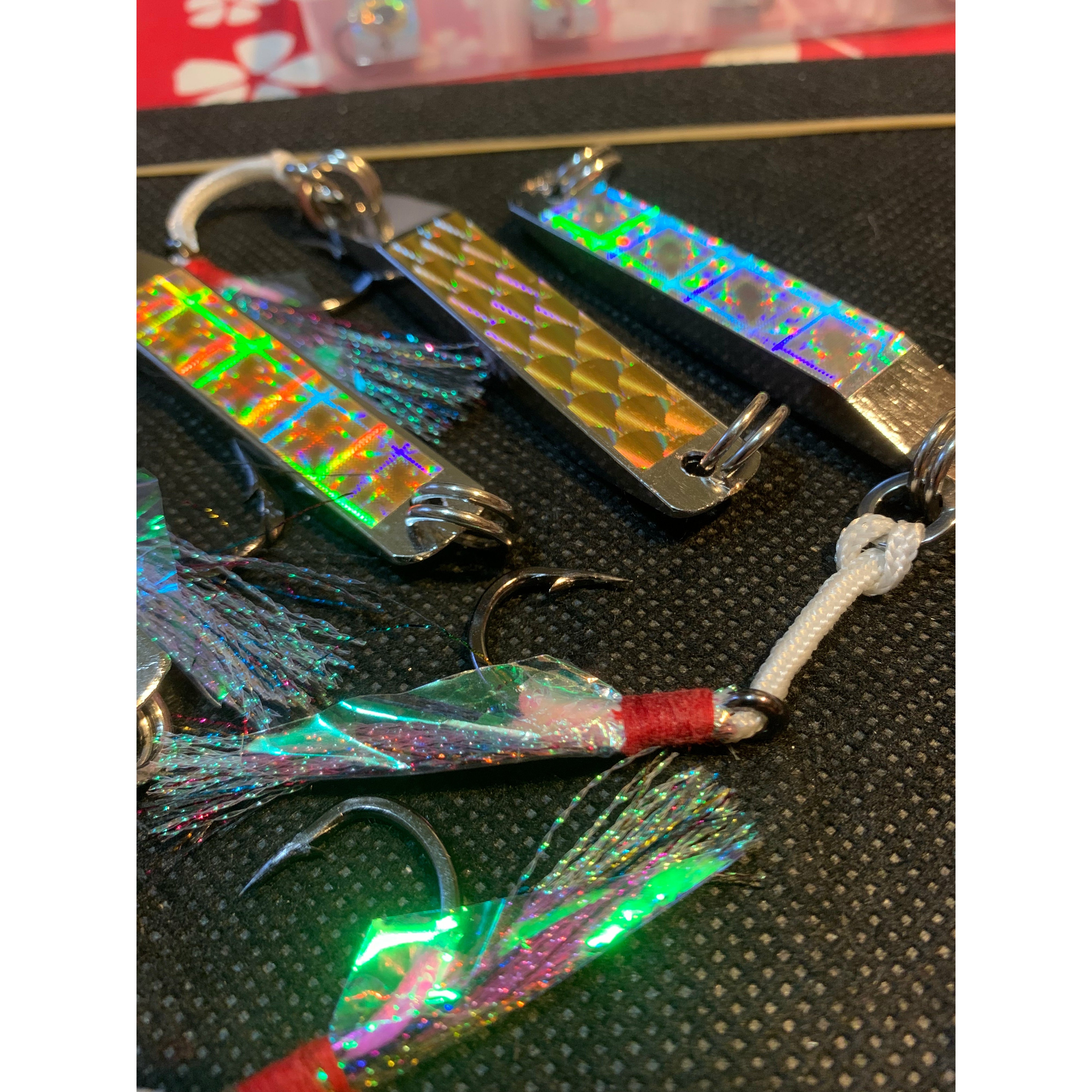 Fishing lure Multi Shimmer Spinner/Jig 80mm 48g (5 pack)