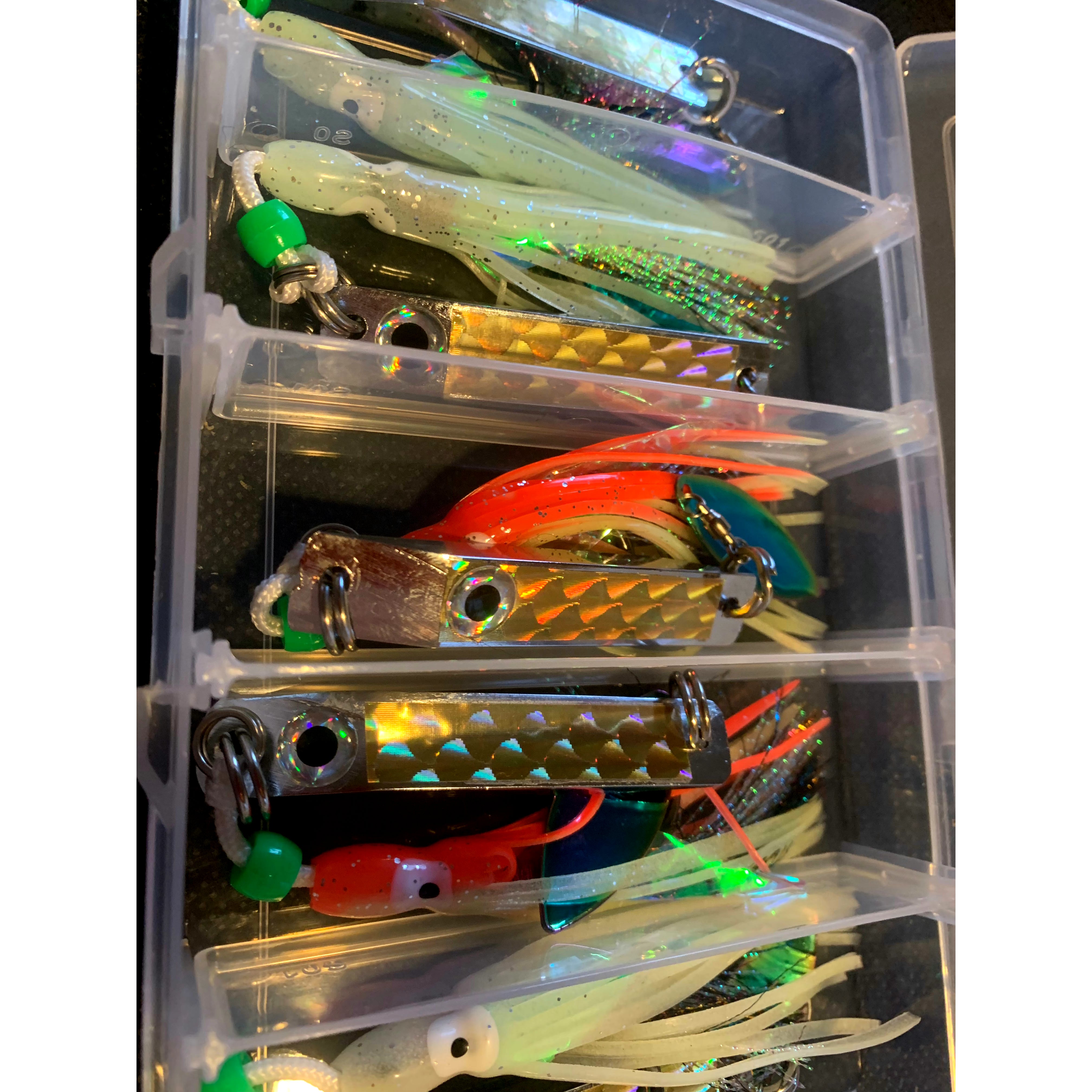 Fishing Metal Jig lure Occy flutter 5 Pack 70mm (Hand made)