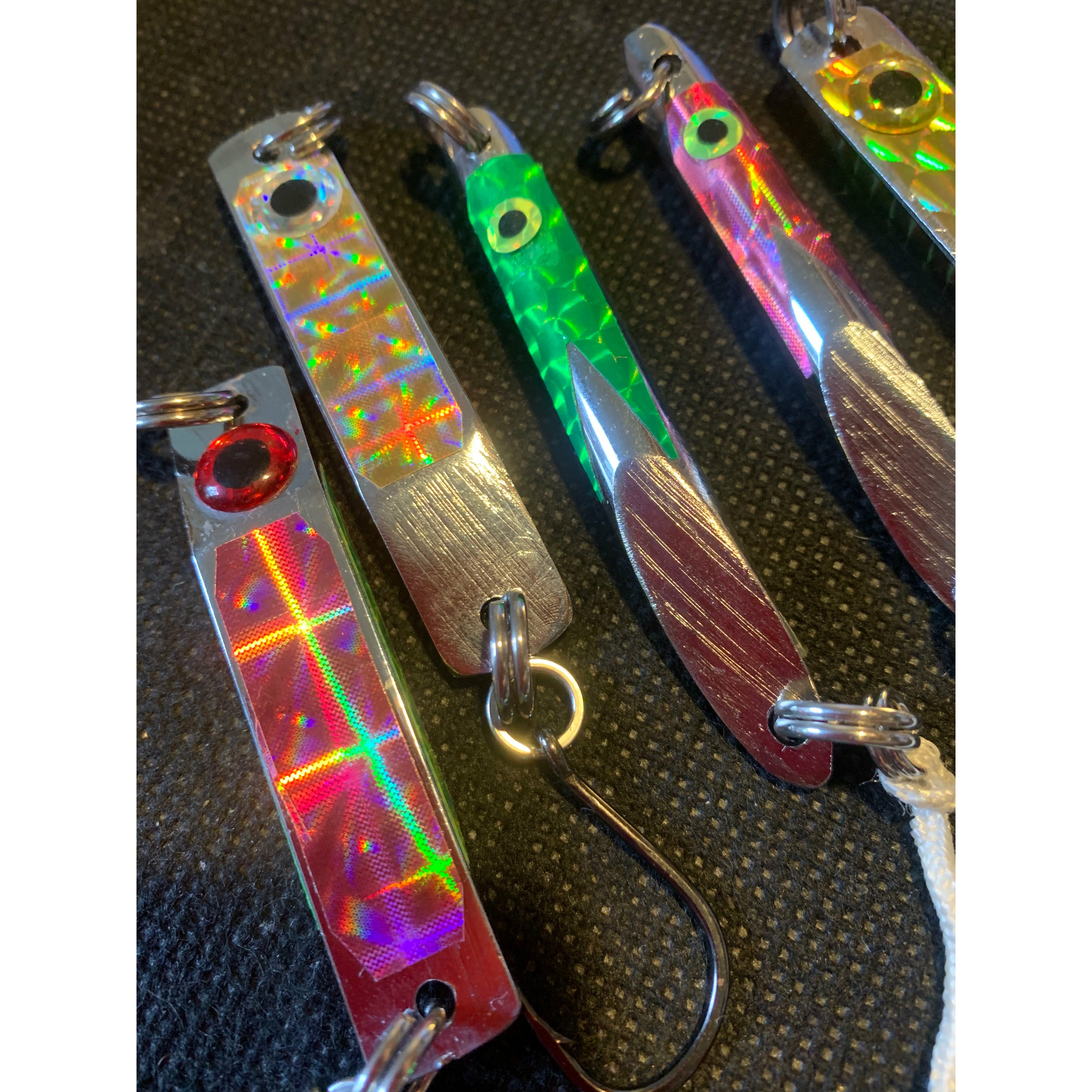 Fishing Metal lures 60mm Mixed 5 pack Multi Coloured